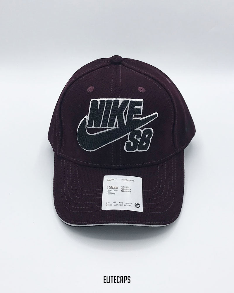 NKE Classic Corduroy Plum Baseball Cap - C0634
