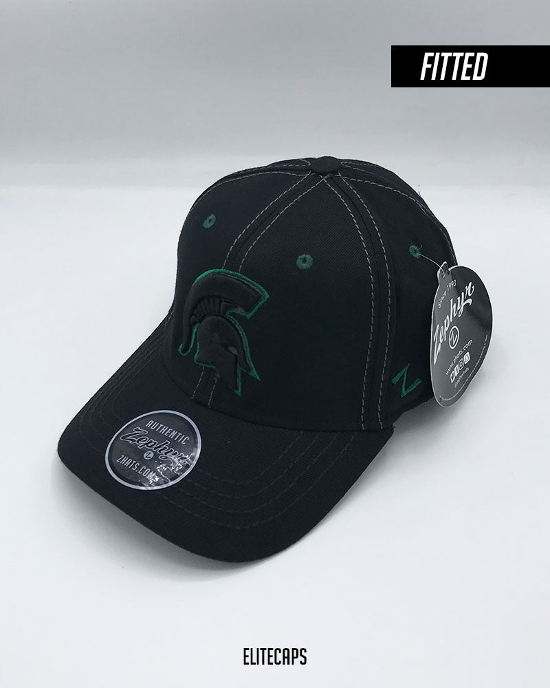 Camp Gladiator Black Contrast Fitted Cap - C0432