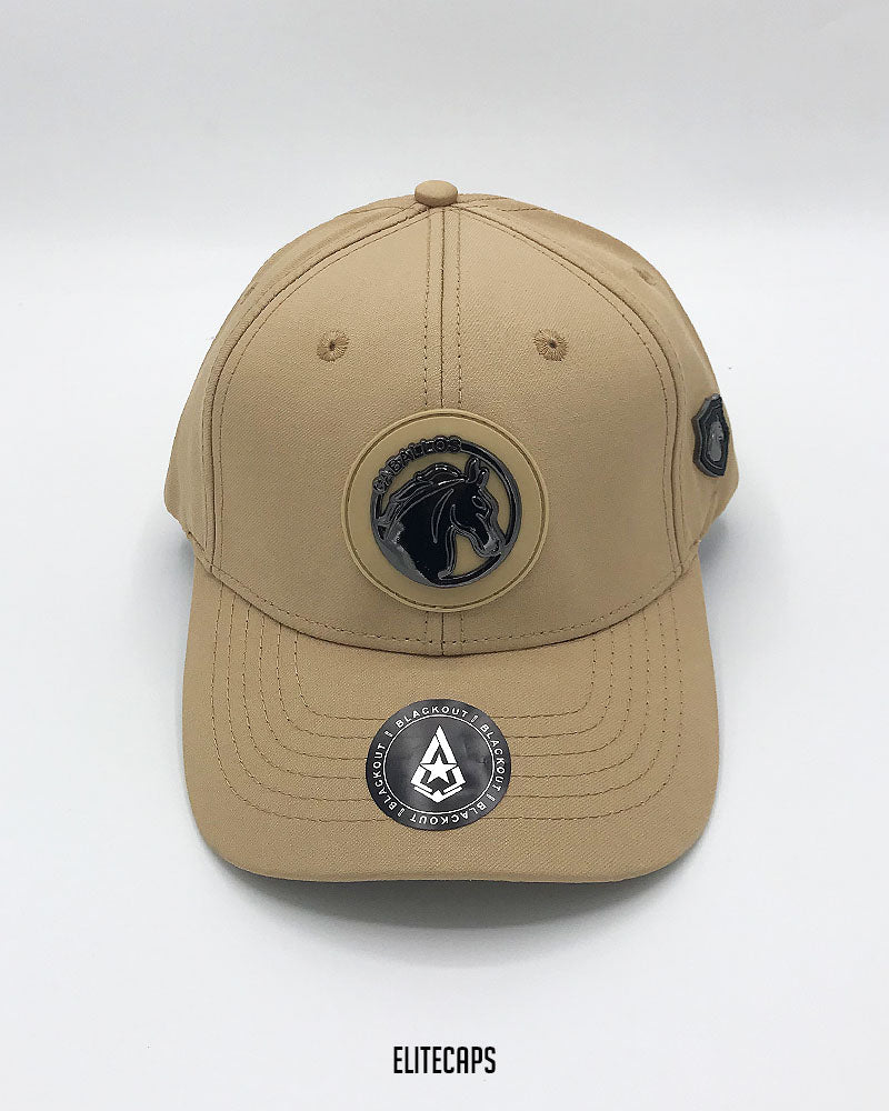Luxury Khaki Beige Horse BKT Cap - C0469