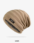 Versatile Knitted & Velvet Beanie - B0226
