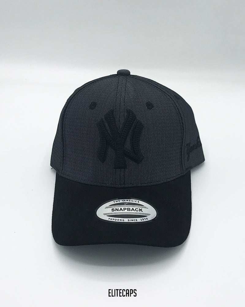 NY Grey Two-Tone Baseball Cap - C0277