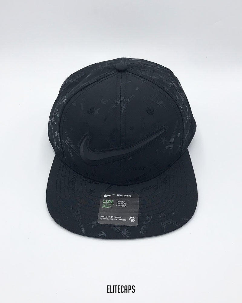 NKE Signature Black Snapback Cap - C05357