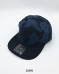 NKE Navy Digital Pattern Snapback Cap - C0563