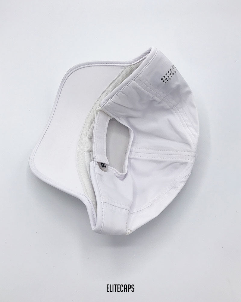 White NY Soft Parachute Baseball Cap - C0596