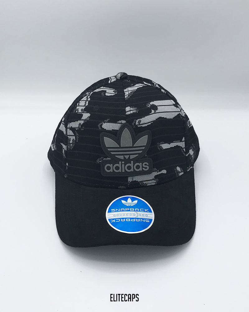 ADID Black & Grey Two-Tone Camo Baseball Cap - C0326