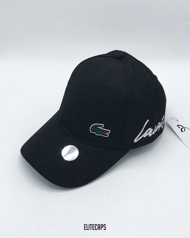 Black LACOSTTE Signature Cap - C0585