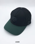 Two-Tone Black Classic MILAN Baseball Cap - C0698