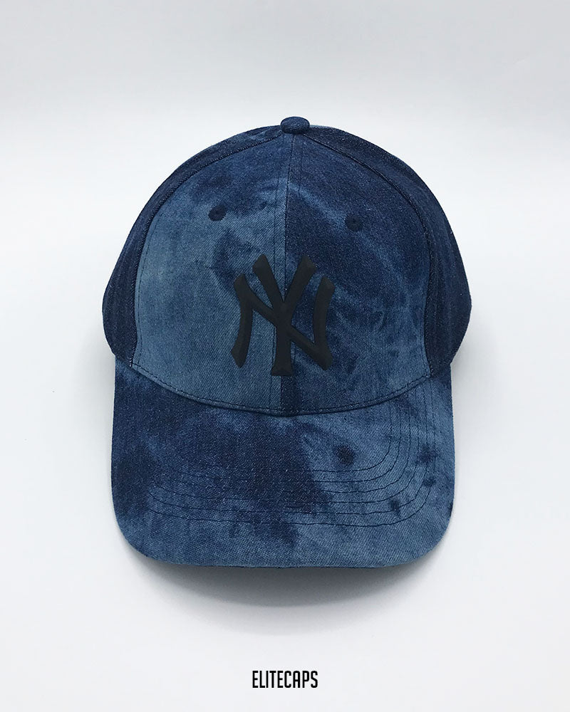 Yankees NY Blue Tie-Dye Denim Baseball Cap - C0515