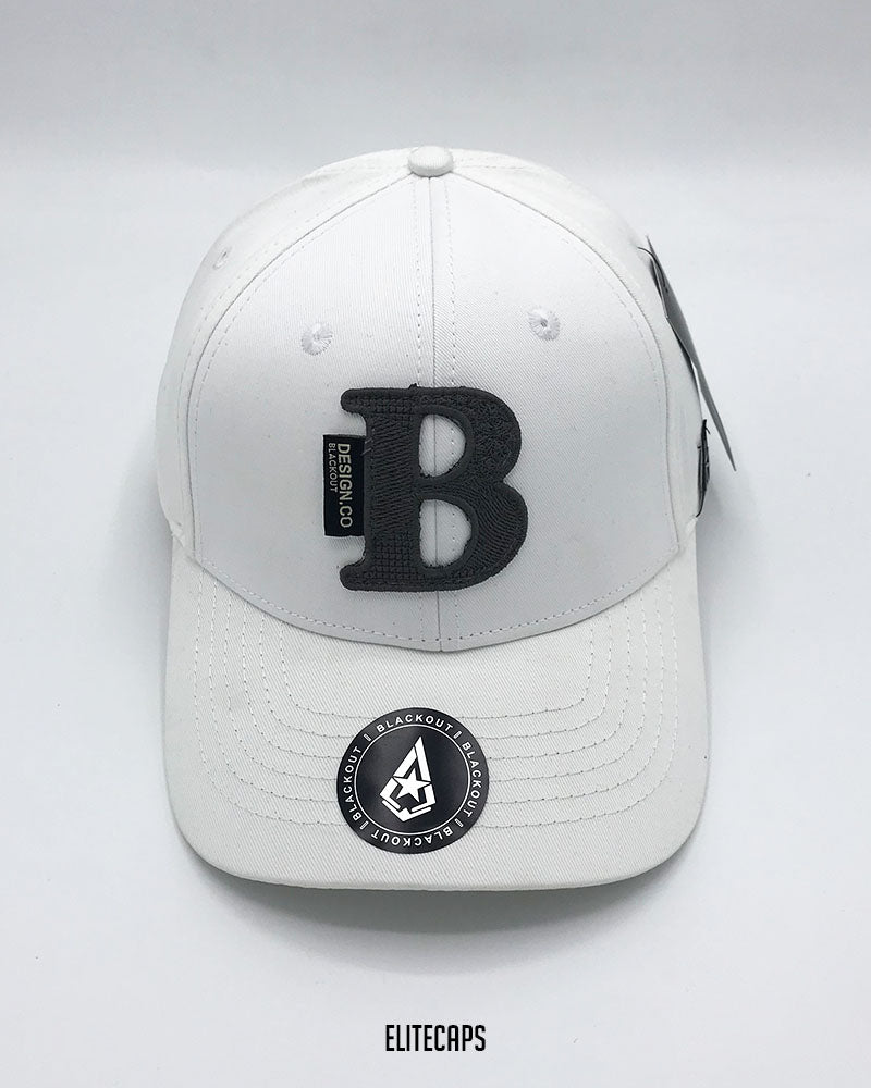 White Classic BKT Embroidered Cap - C0506