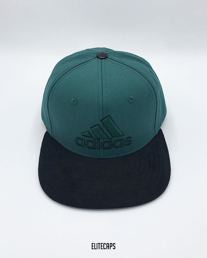 ADIDS Green Corduroy Brim Snapback Cap - C0493