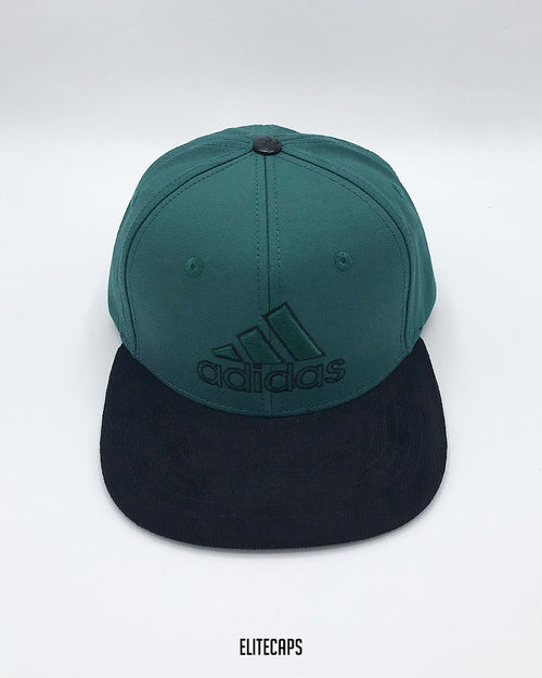 ADIDS Green Corduroy Brim Snapback Cap - C0493