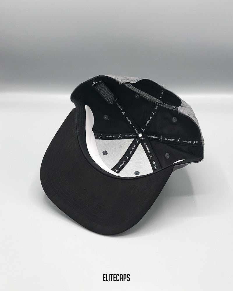 JDN Grey Black Nike Air Snapback Cap - C0419
