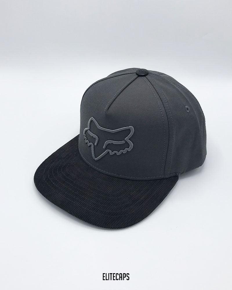 Grey Tone FOX Embroidered Snapback Cap - C0622
