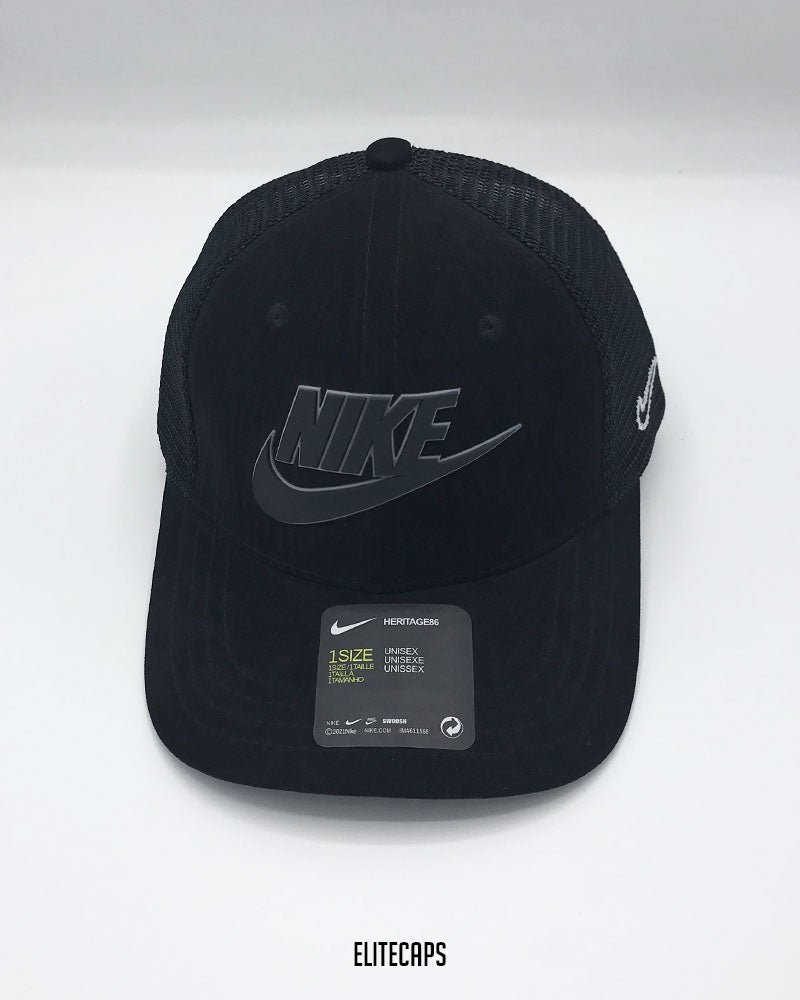 NKE Heritage Black Trucker Cap - C0455