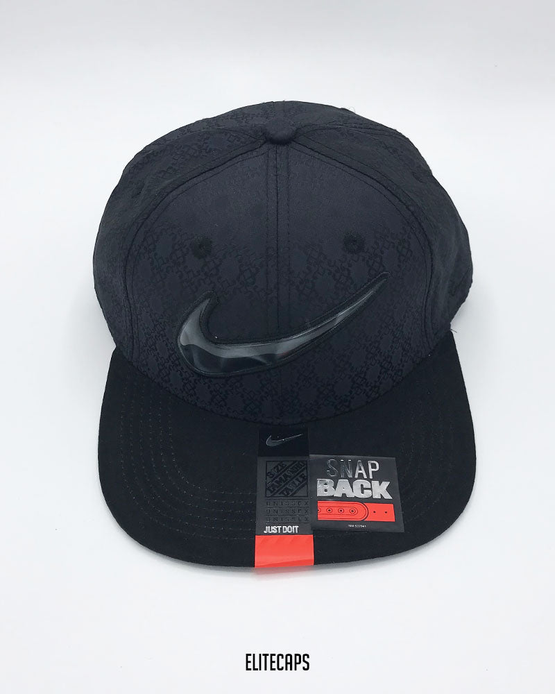 NKE Signature Black Snapback Cap - C0532