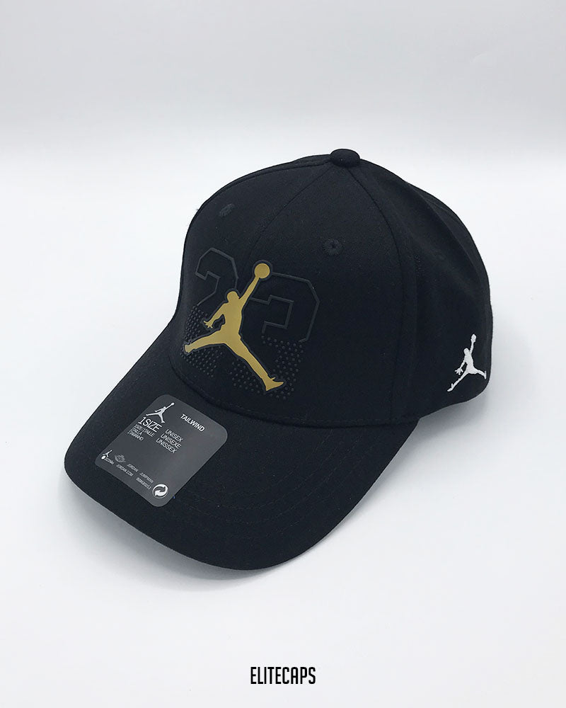 Black Golden 23 JORDAN Baseball Cap - C0638