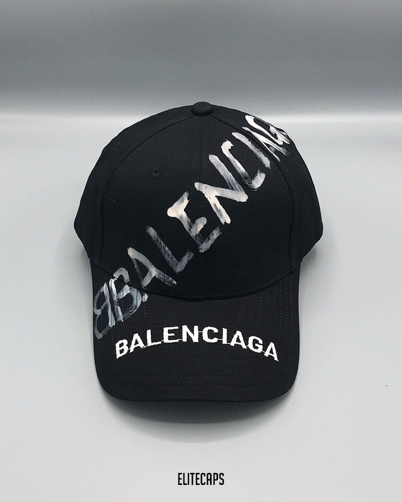 BALCGA Black Graffiti Script Baseball Cap - C0400