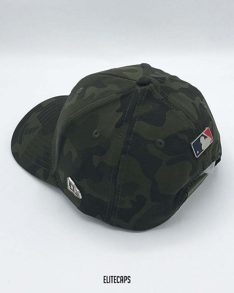 NY Green Camouflage New Era Baseball Cap - C0477