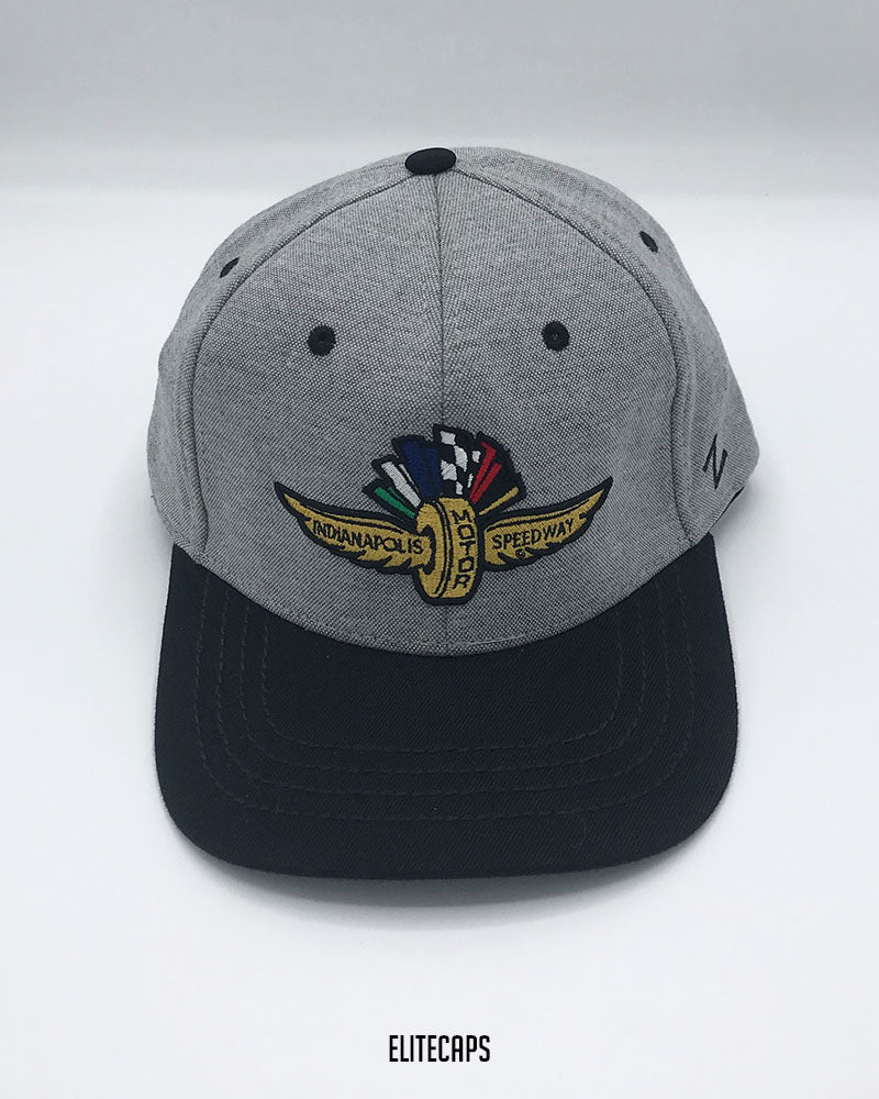 Motor Grey & Black Contrast Snapback Cap - C0452