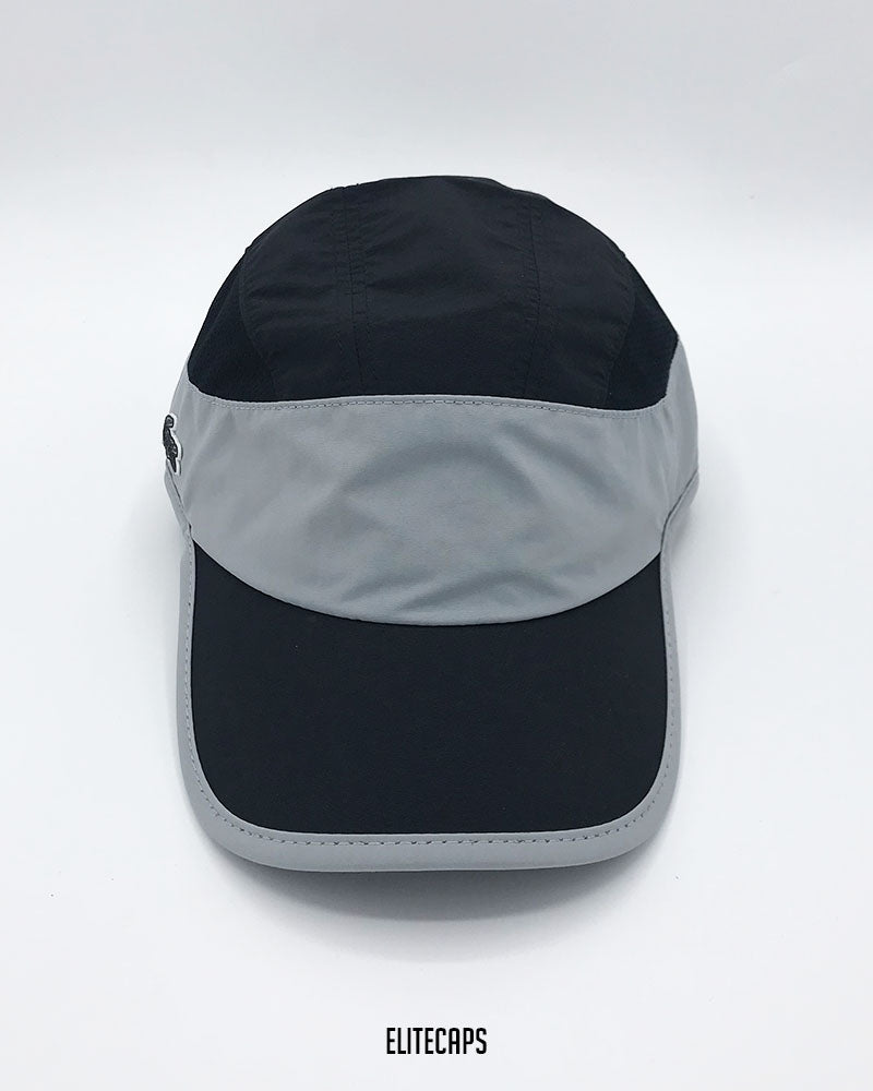 LACOSTTE Black Contrast Triple Panel Cap - C0536