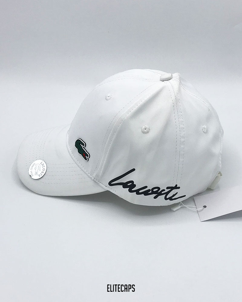 Classic White LACOSTTE Signature Cap - C0611