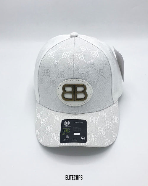 BALCGA White Pattern Short Brim Baseball Cap - C0508