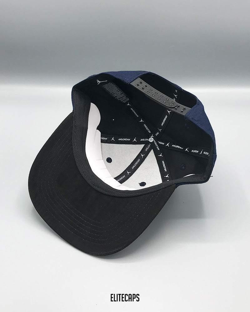 JDN Navy Black Jumpman Snapback Cap - C0415