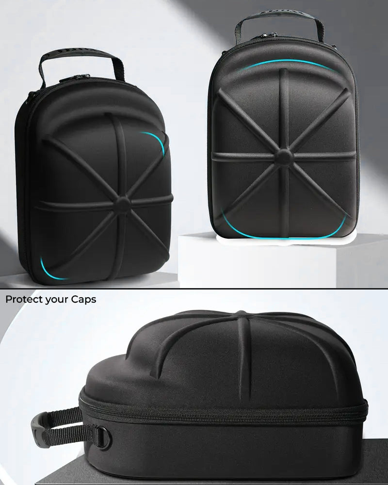 Hard Shell Cap Carrier Case - Black - BG001