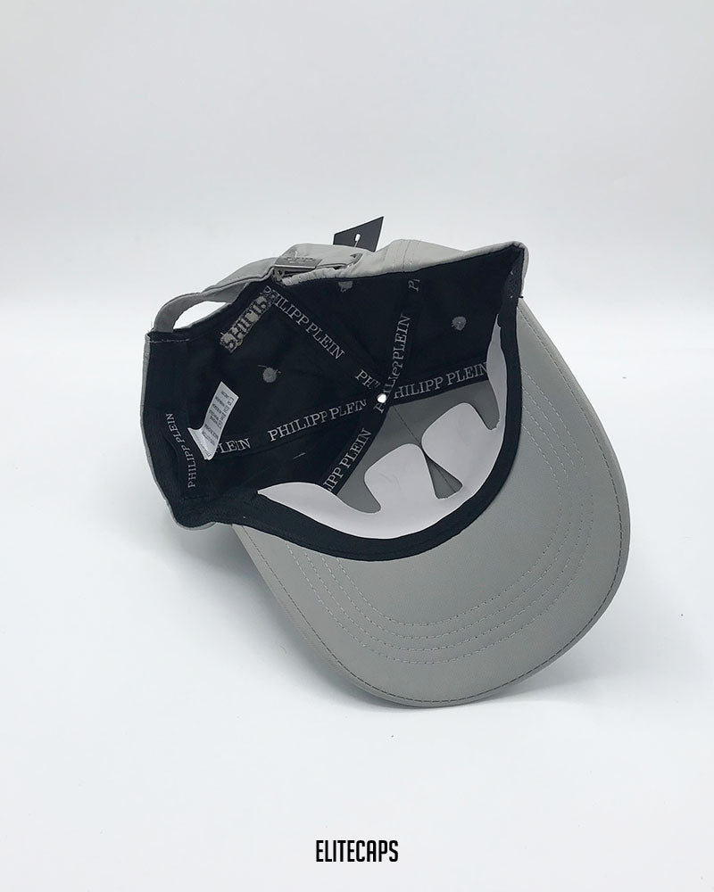 Premium Grey Skull P-Plein Baseball Cap - C0359