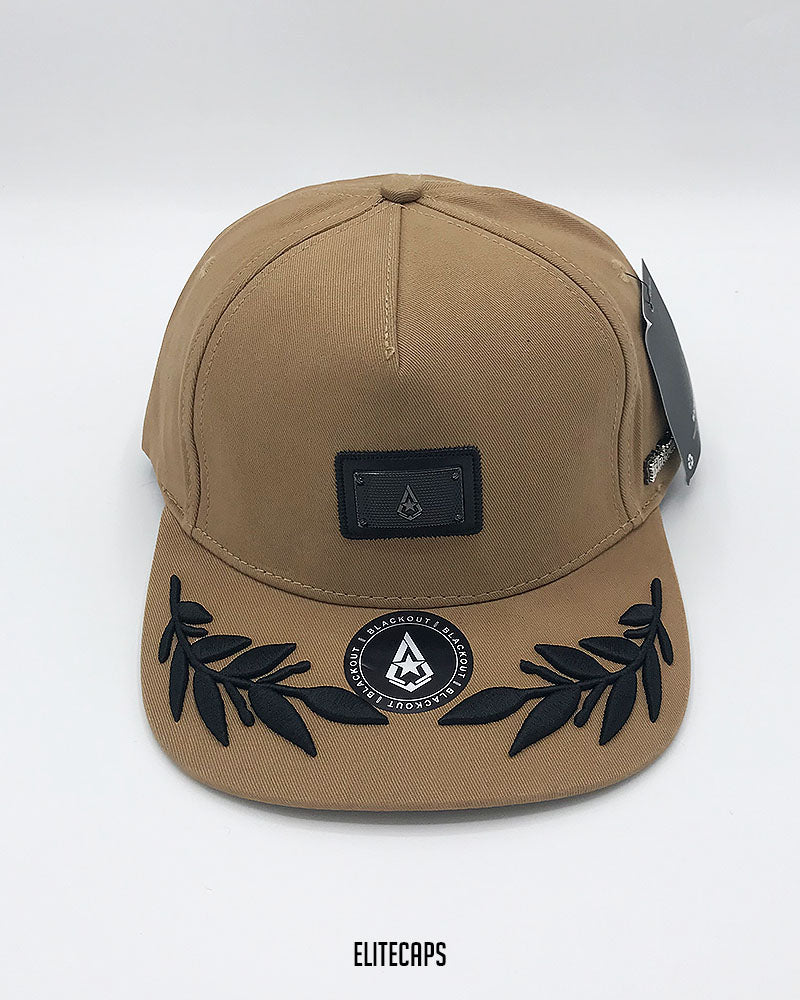 Khaki Captain BKT Snapback Cap - C0479