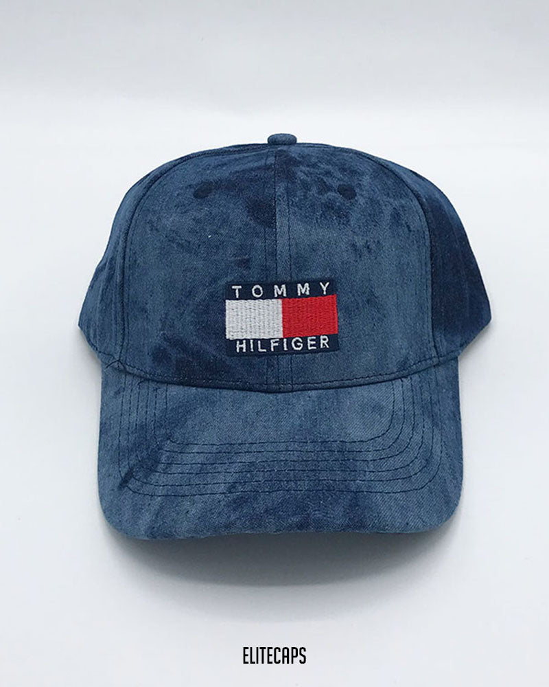 TH Blue Tie-Dye Denim Cap - C0350