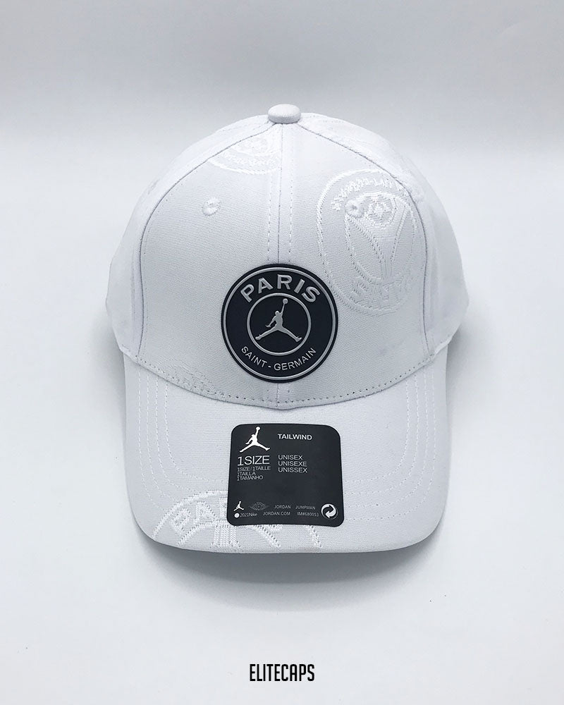 Jordan PARIS White Pattern Baseball Cap - C0626