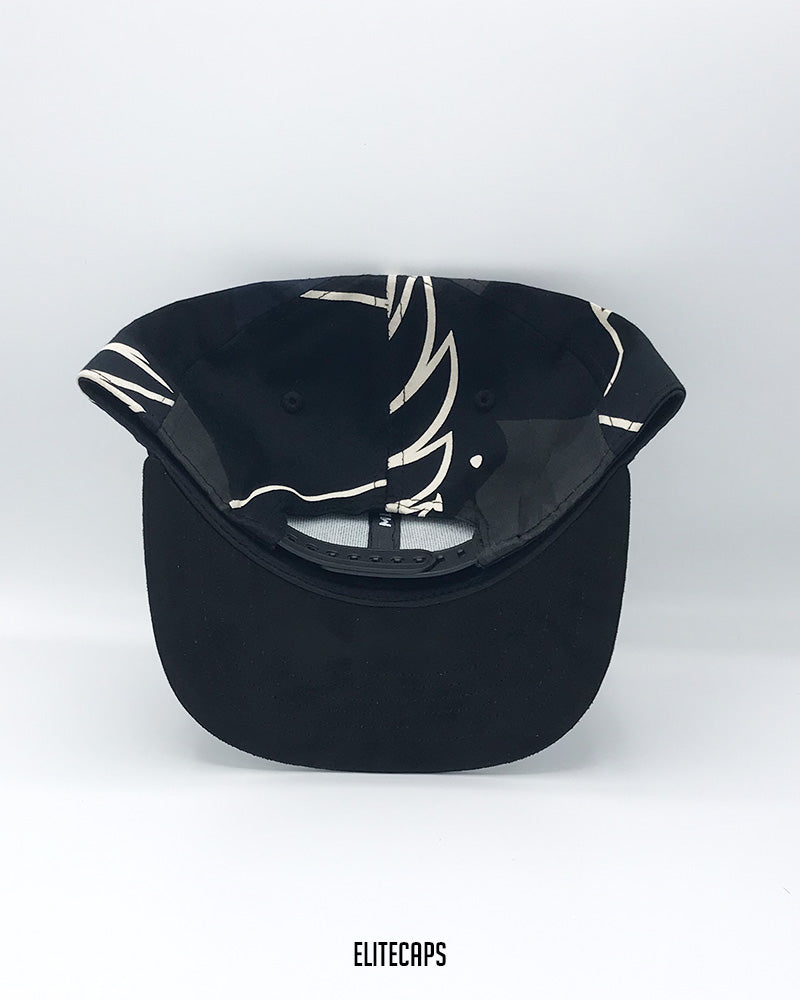 Black LA Camo Snapback Cap - C0318