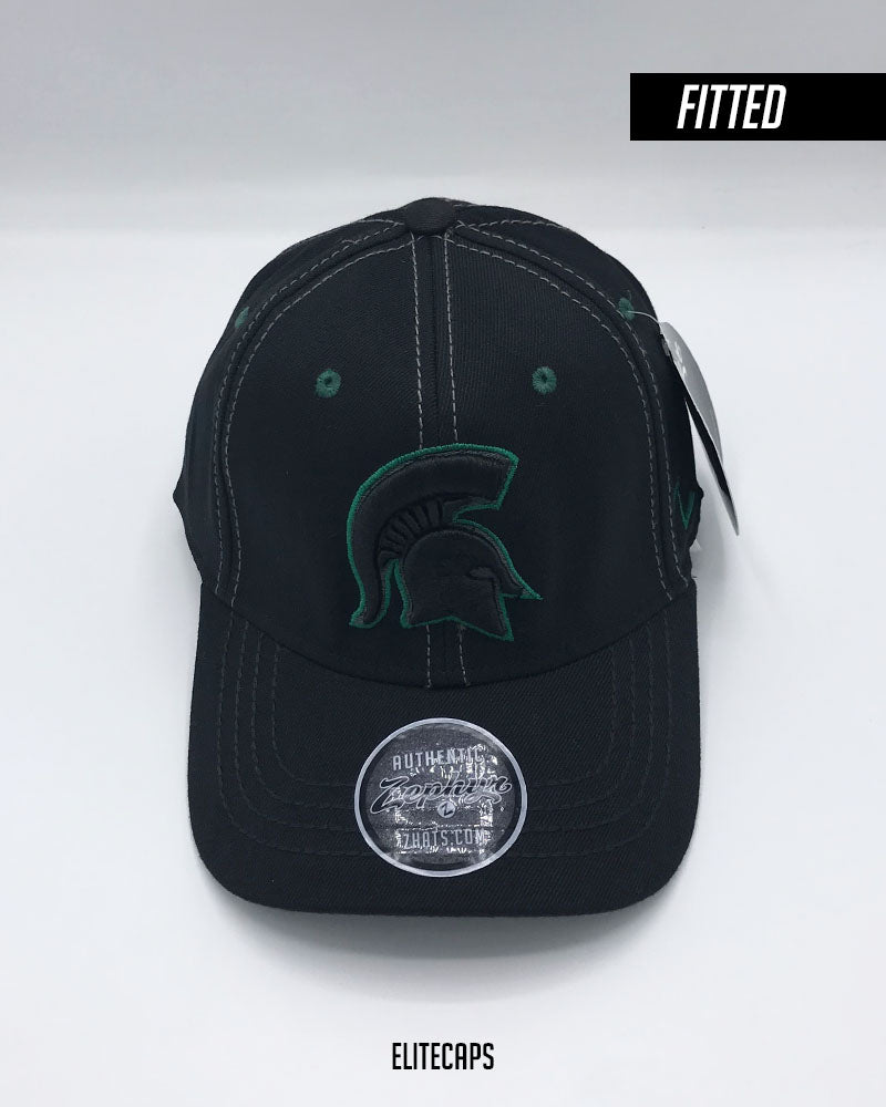 Camp Gladiator Black Contrast Fitted Cap - C0432