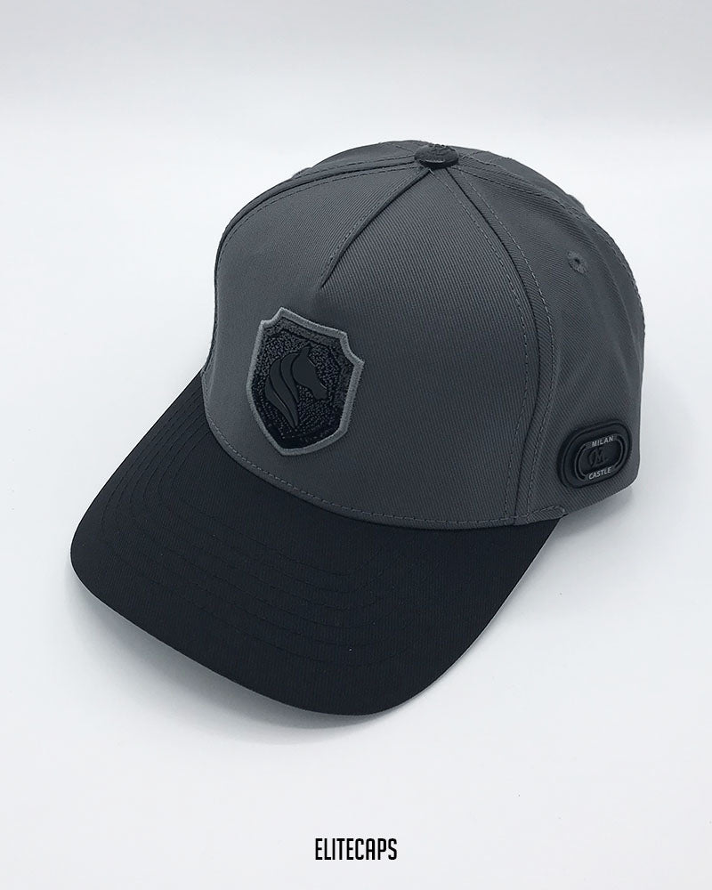 Two-Tone Grey Classic MILAN Baseball Cap - C0697