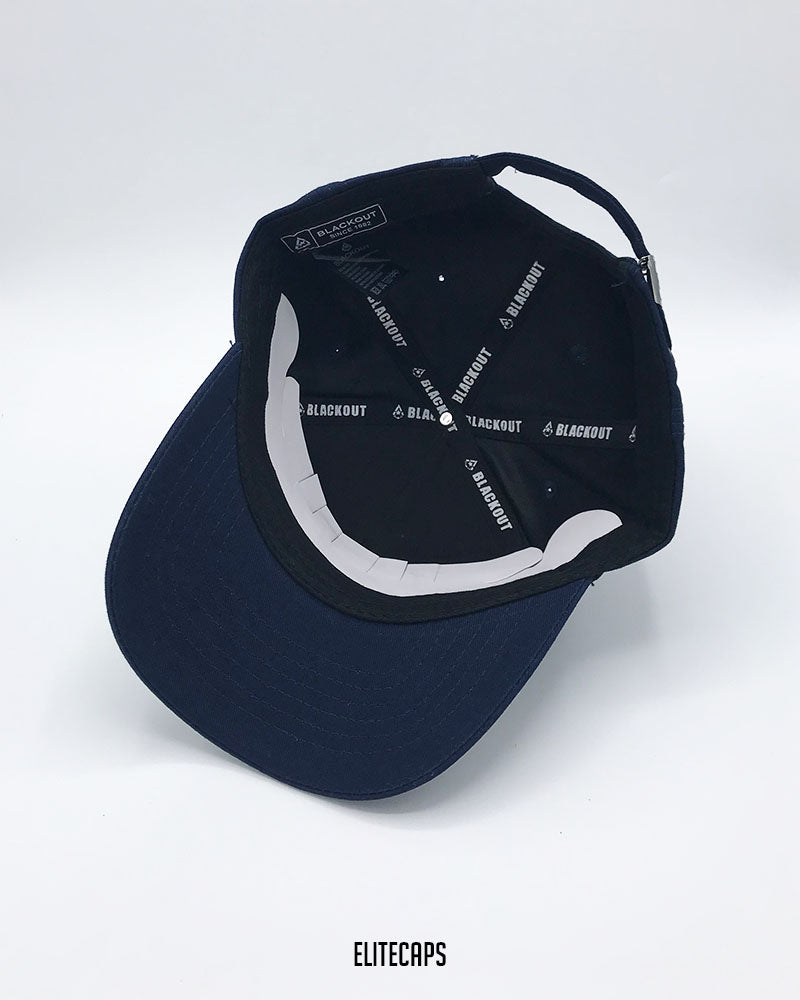 Luxury Navy Horse Embroidered BKT Cap - C0554