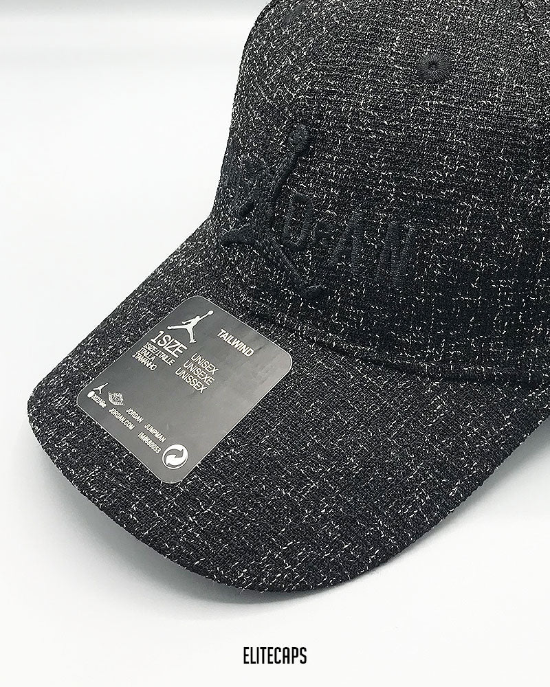 JDN Black Sparkle Texture Baseball Cap - C0401