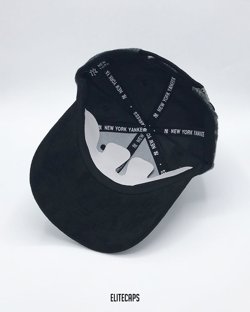 NY Grey Camouflage Two-Tone Baseball Cap - C0534