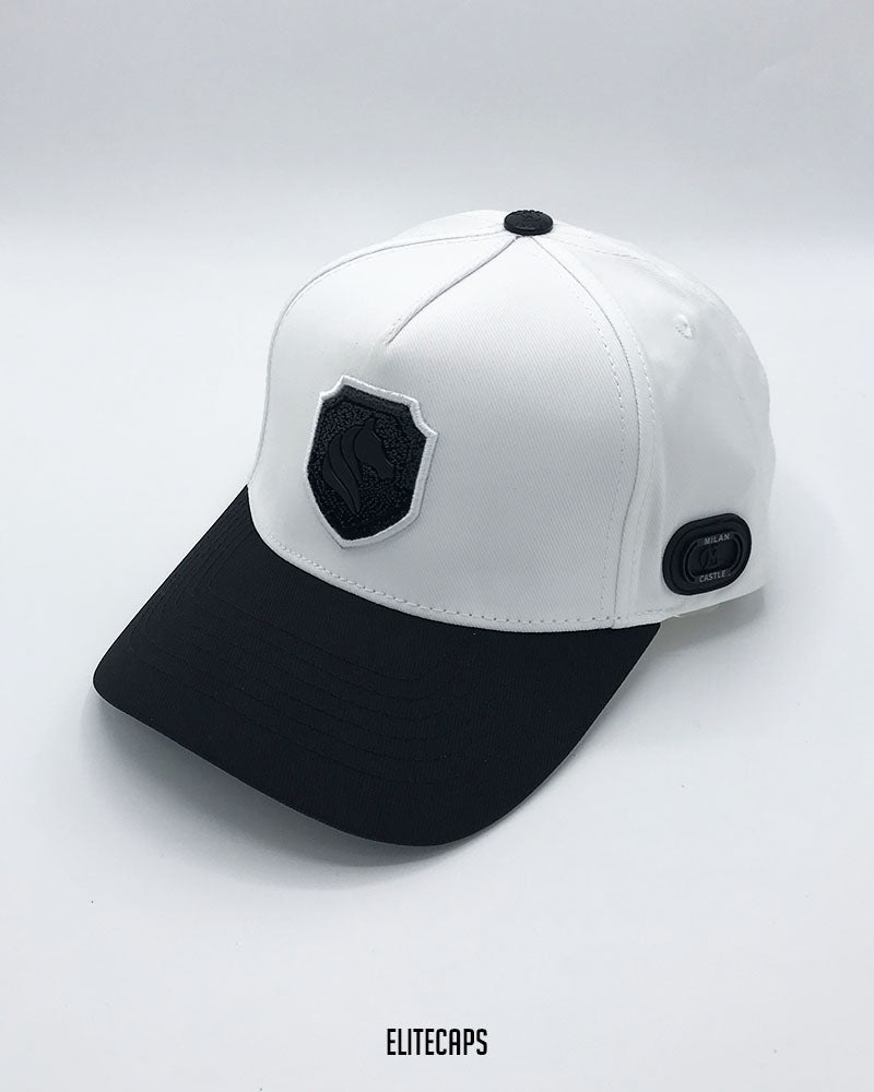 Two-Tone White Classic MILAN Baseball Cap - C0643