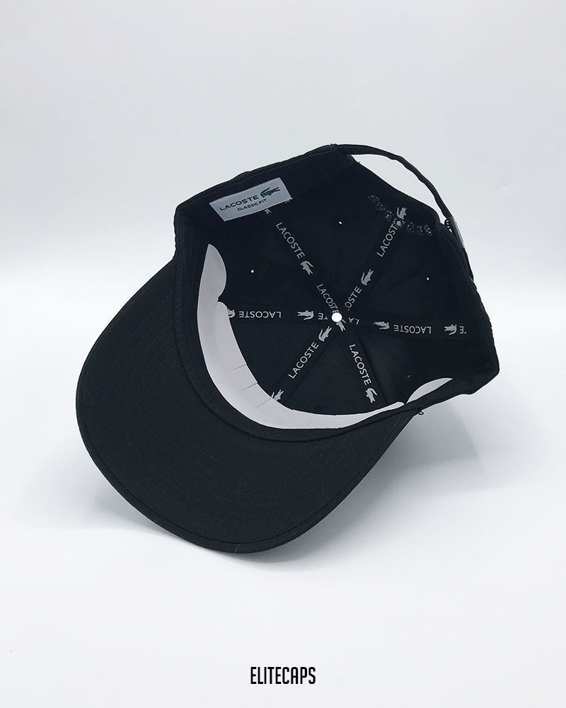 LACOSTTE Classic Fit Signature Black Cap - C0671