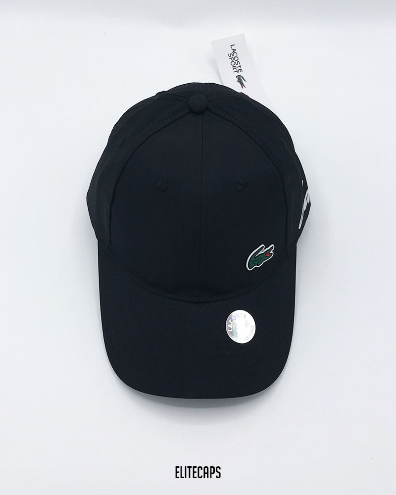 Black LACOSTTE Signature Cap - C0585