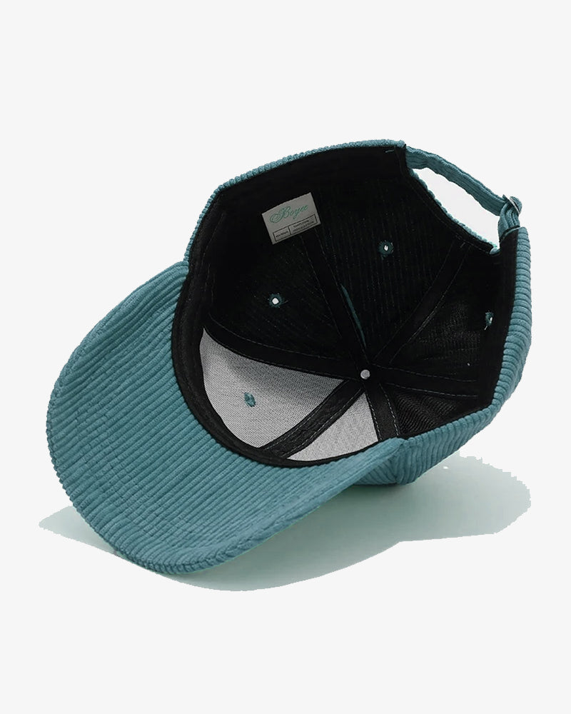 Classic Teal Corduroy Cap - C0142