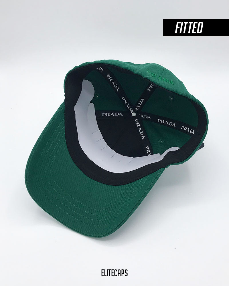 PRADA Bold Green Fitted Cap - C0544