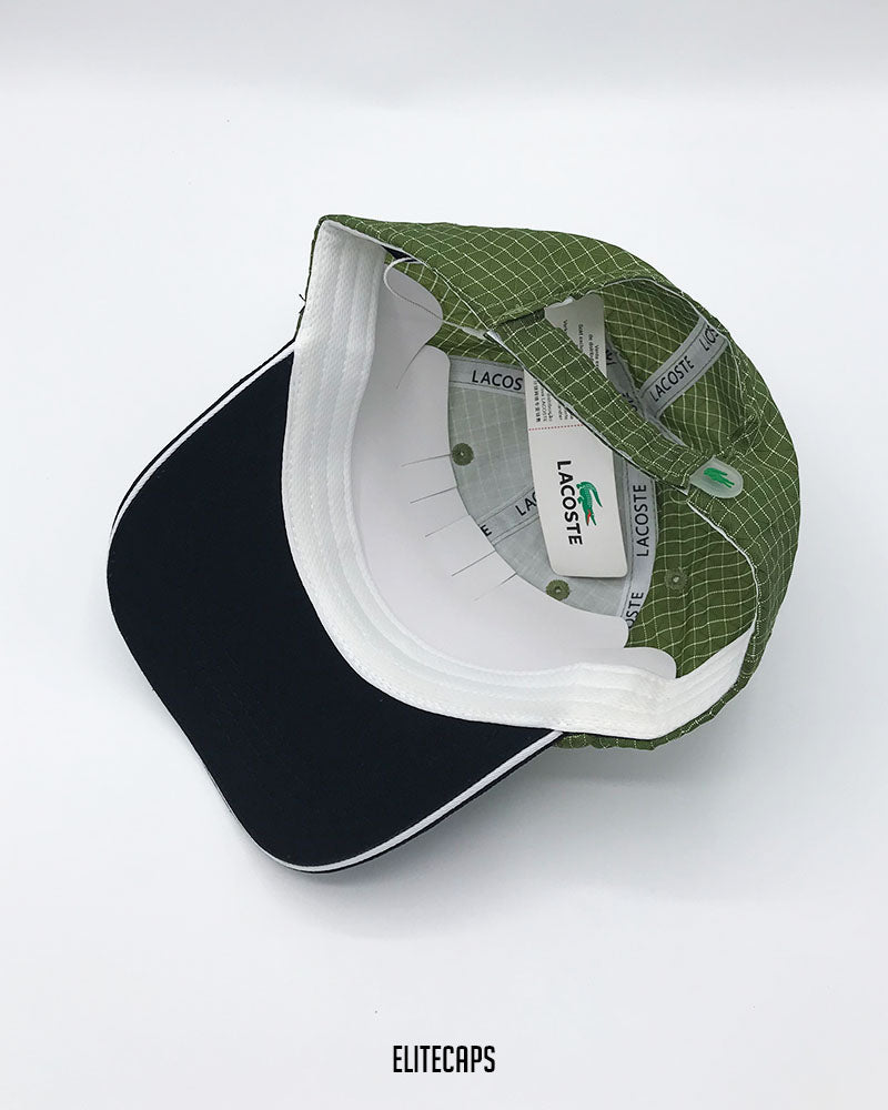 LACOSTTE Green Two-Tone Signature Cap - C0602