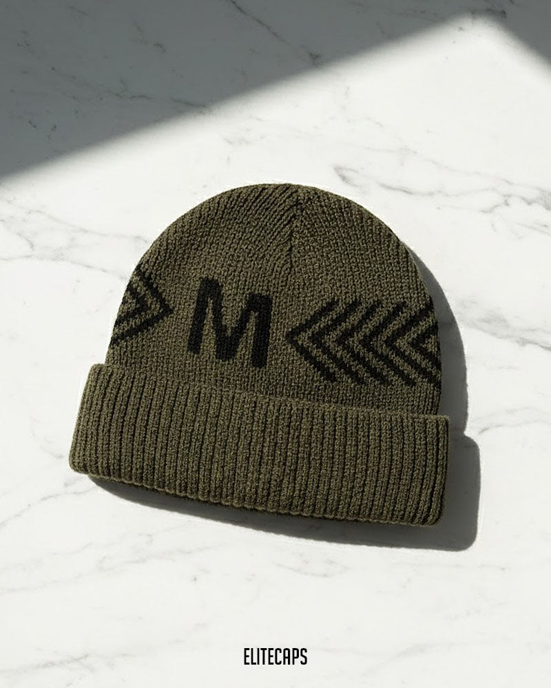 Velvet Brown Soft Knitted Beanie - B0140