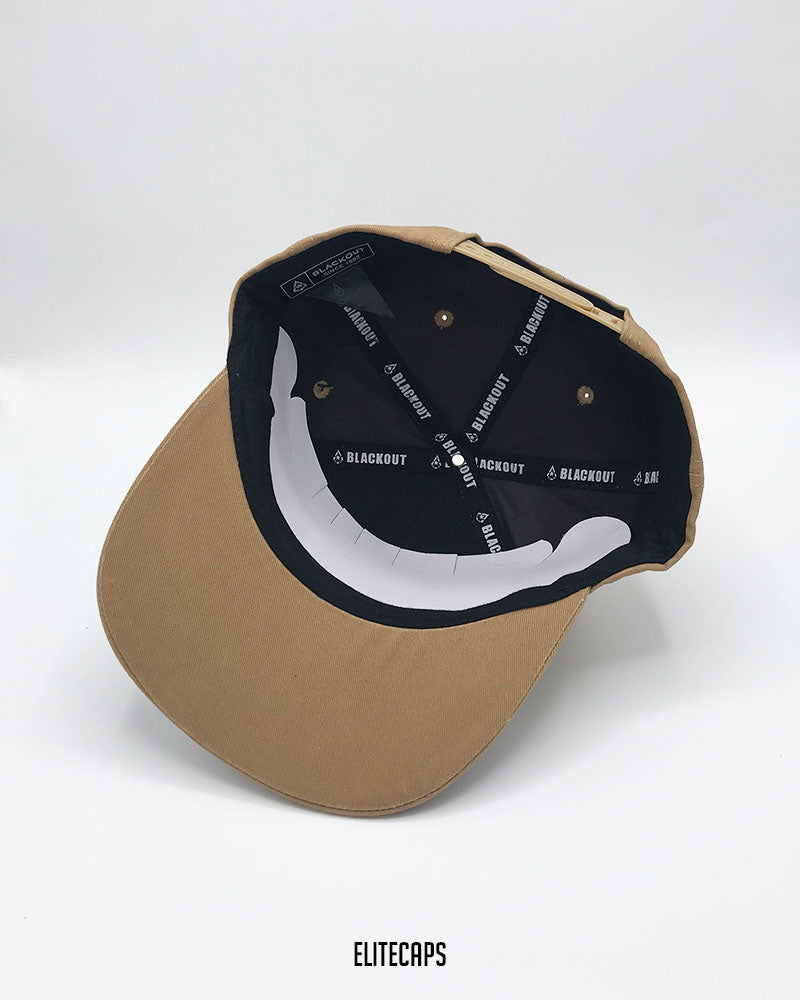 Khaki Captain BKT Snapback Cap - C0479