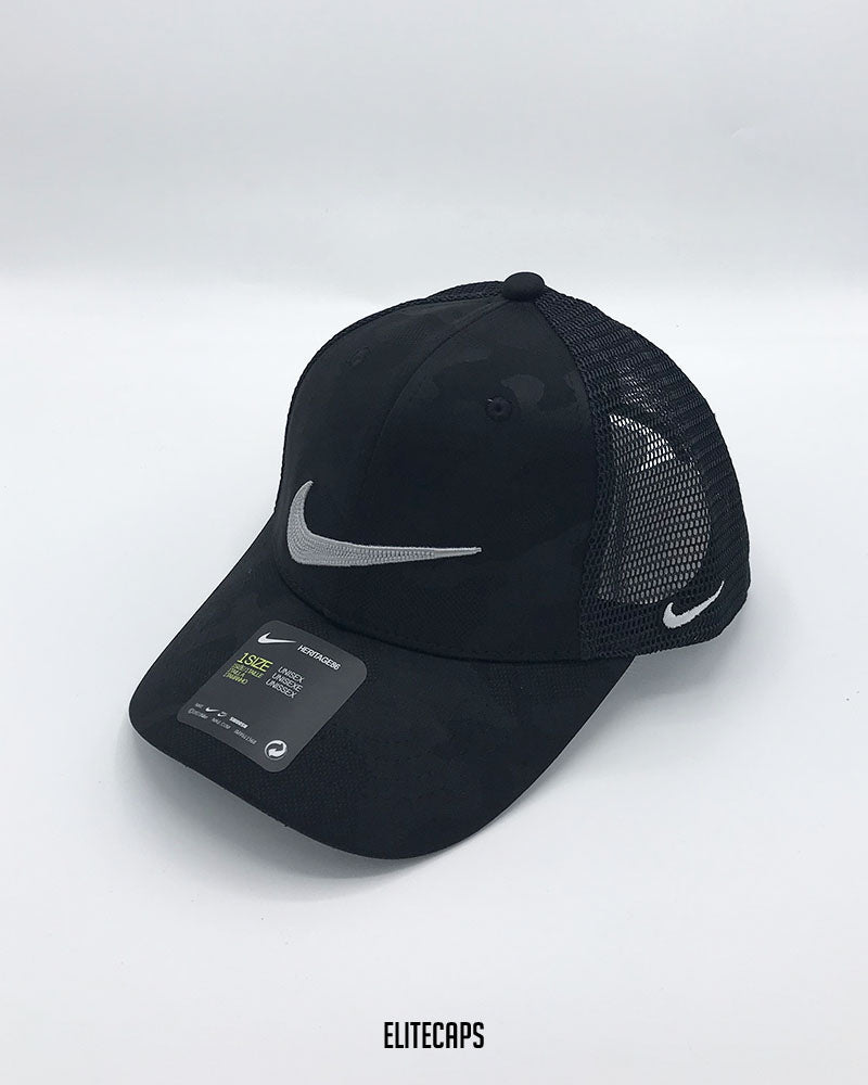 NK Black Heritage Trucker Cap - C0332