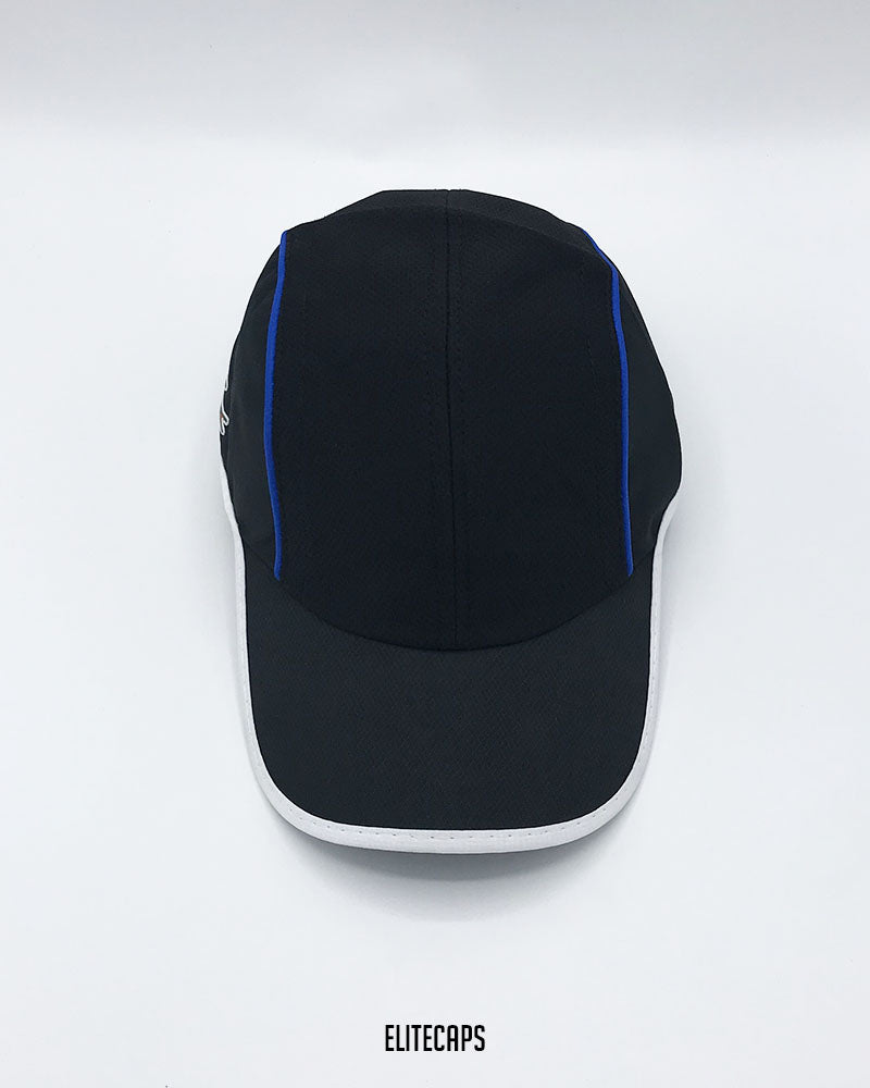 LACOSTTE Black Triple Panel Cap - C0591