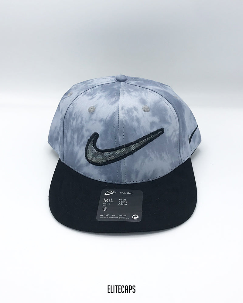 NK Blue Tie Dye Snapback Cap - C0306
