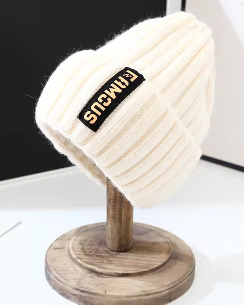 Soft Woolen Crochet Beanie (White) - B0102